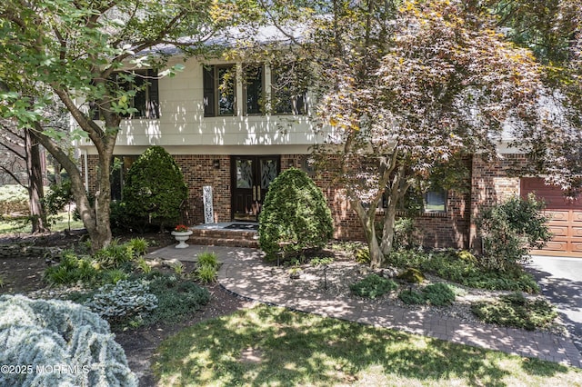 27 Darby Rd, East Brunswick, NJ 08816 - view of front of house featuring brick siding and french doors