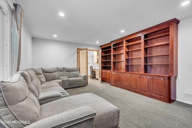 27 Darby Rd, East Brunswick, NJ 08816 - living area featuring recessed lighting and light colored carpet