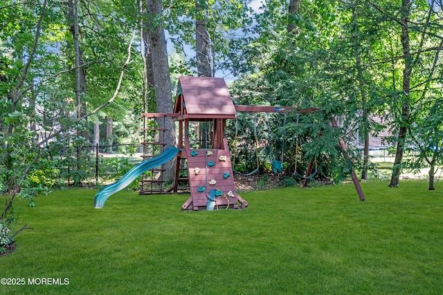 27 Darby Rd, East Brunswick, NJ 08816 - view of jungle gym featuring a yard