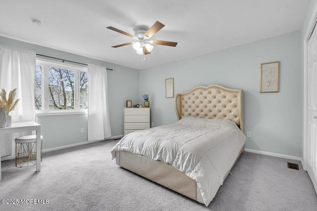 203 Muskflower Ct, Toms River, NJ 08753 - carpeted bedroom featuring baseboards and a ceiling fan