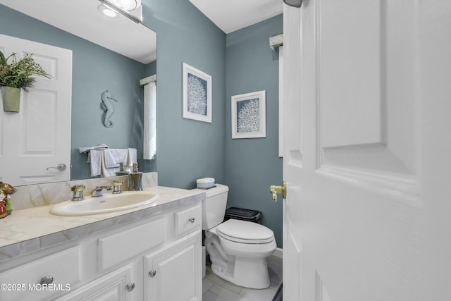 1030 Montauk Dr, Forked River, NJ 08731 - bathroom with vanity and tile patterned flooring
