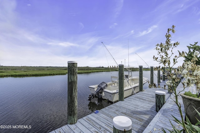 1030 Montauk Dr, Forked River, NJ 08731 - dock area featuring a water view