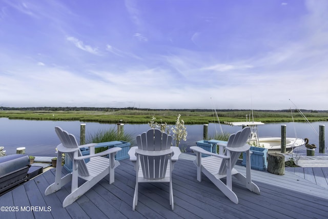 1030 Montauk Dr, Forked River, NJ 08731 - deck with a water view