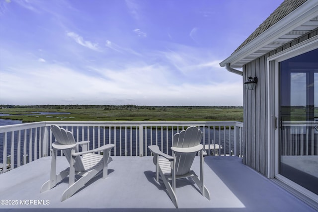 1030 Montauk Dr, Forked River, NJ 08731 - wooden terrace with a water view