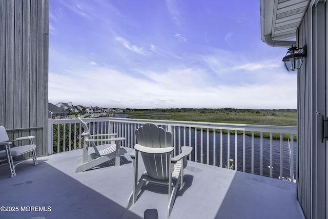1030 Montauk Dr, Forked River, NJ 08731 - view of patio / terrace with a water view