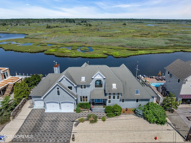 1030 Montauk Dr, Forked River, NJ 08731 - view from above of property with a large body of water