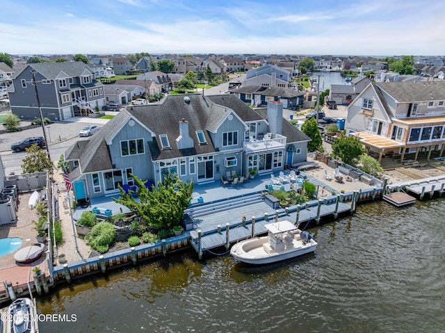1030 Montauk Dr, Forked River, NJ 08731 - aerial view of residential area featuring a nearby body of water