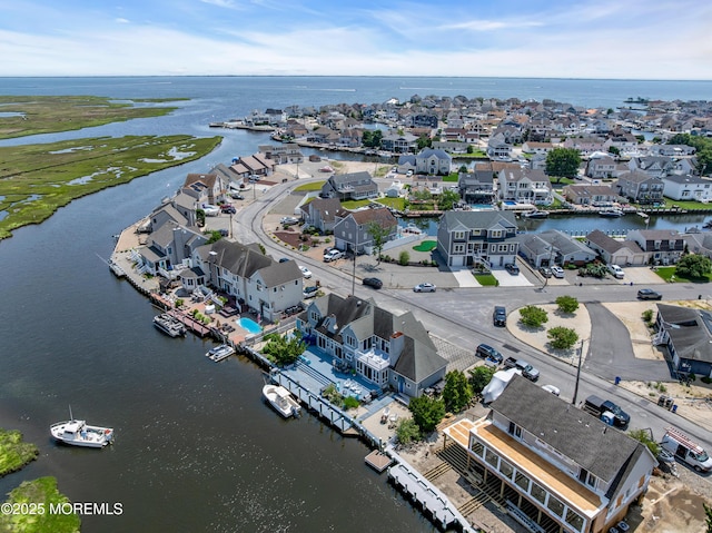 1030 Montauk Dr, Forked River, NJ 08731 - aerial view of residential area featuring a nearby body of water