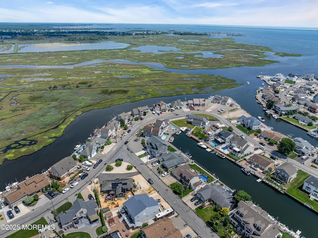 1030 Montauk Dr, Forked River, NJ 08731 - aerial overview of property's location with a nearby body of water and nearby suburban area