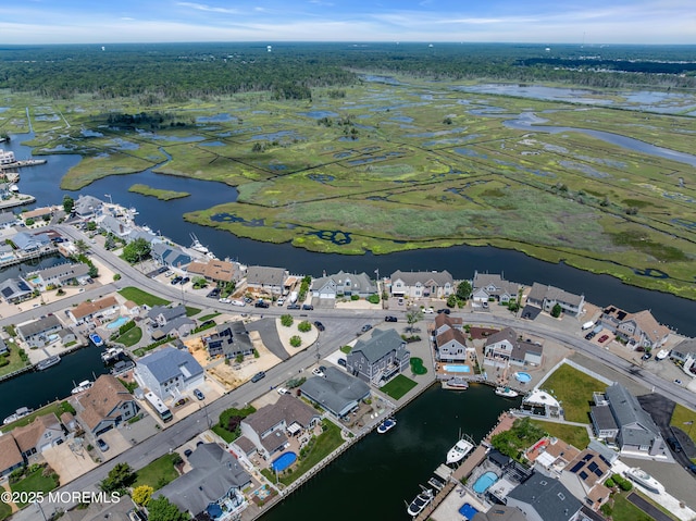 1030 Montauk Dr, Forked River, NJ 08731 - aerial view of property and surrounding area with a nearby body of water and nearby suburban area