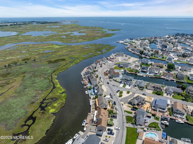 1030 Montauk Dr, Forked River, NJ 08731 - aerial view of property and surrounding area featuring a nearby body of water and nearby suburban area