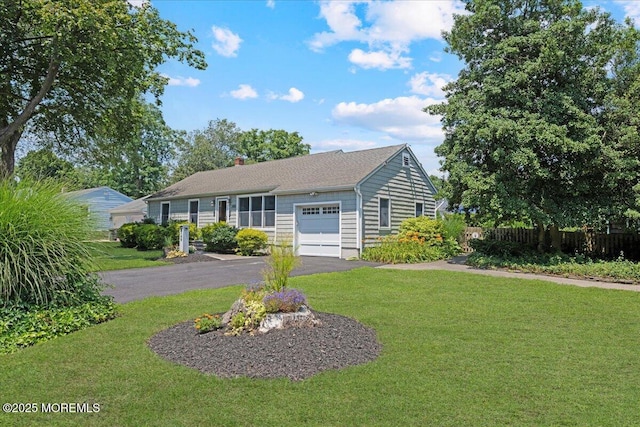 3100 Harrison St, Wall, NJ 07719 - ranch-style home with a garage, driveway, and a chimney