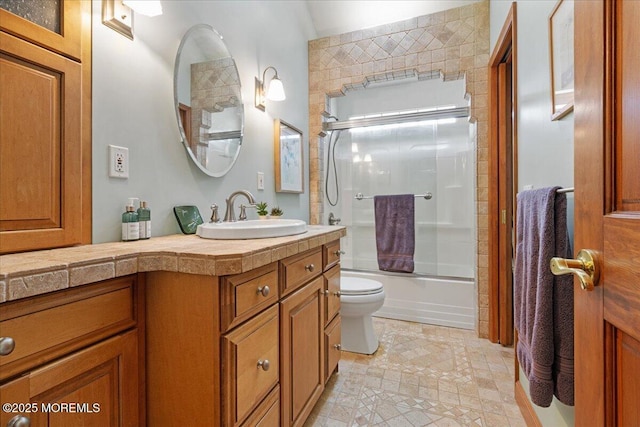3100 Harrison St, Wall, NJ 07719 - full bathroom with vanity, tile patterned floors, and enclosed tub / shower combo