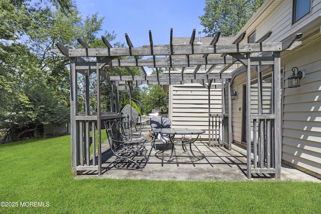 136 Sunset Rd, Lakewood, NJ 08701 - view of patio / terrace with a pergola