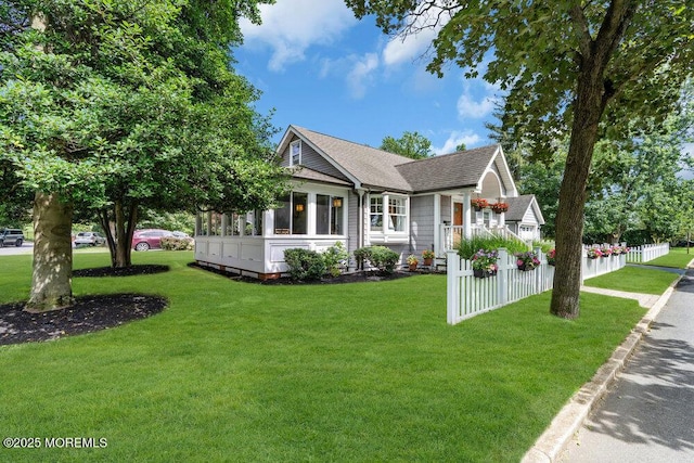 1 Cedar Ave, Rumson, NJ 07760 - view of front facade featuring roof with shingles and a sunroom