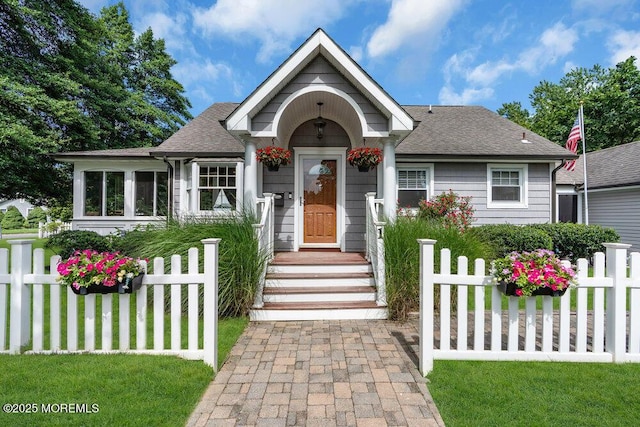 1 Cedar Ave, Rumson, NJ 07760 - view of front of house featuring roof with shingles