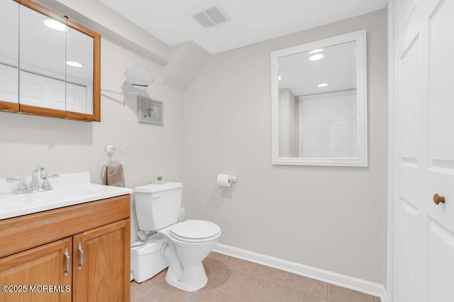 1 Cedar Ave, Rumson, NJ 07760 - bathroom with vanity and tile patterned floors