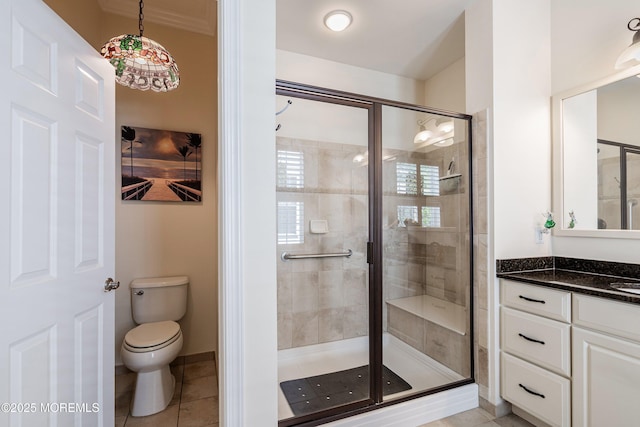 16 Gladstone St, Forked River, NJ 08731 - full bath with a shower stall, vanity, and tile patterned flooring