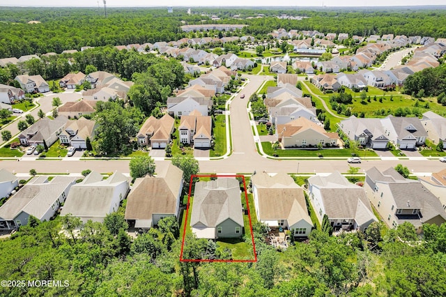 16 Gladstone St, Forked River, NJ 08731 - aerial view of residential area with property parcel outlined