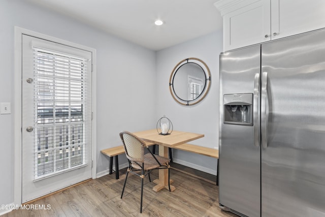 911 Beach Ave, Bradley Beach, NJ 07720 - dining area featuring wood finished floors and recessed lighting