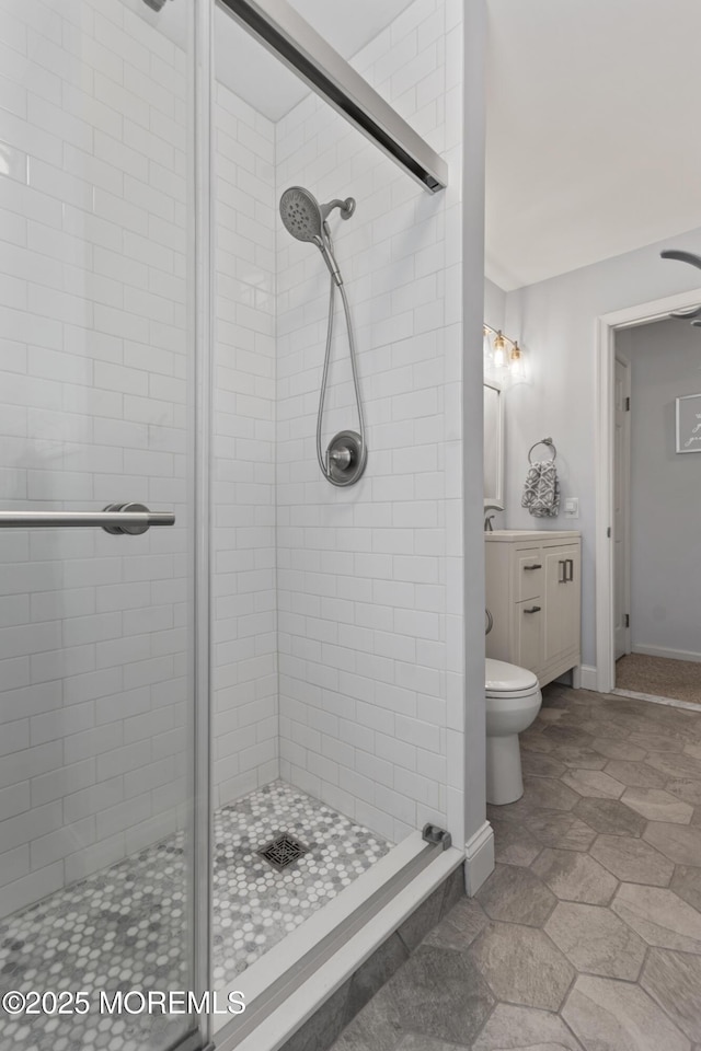 911 Beach Ave, Bradley Beach, NJ 07720 - bathroom with a stall shower and toilet