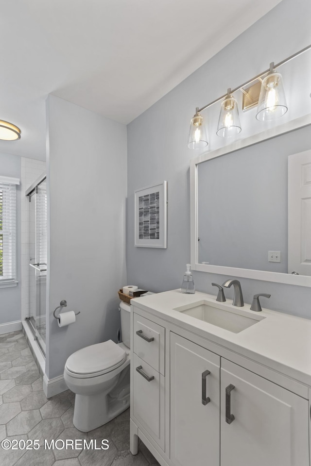 911 Beach Ave, Bradley Beach, NJ 07720 - bathroom with vanity and a stall shower