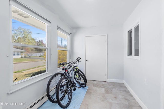 51 Berkshire Ct, Toms River, NJ 08753 - exercise room featuring baseboards and baseboard heating