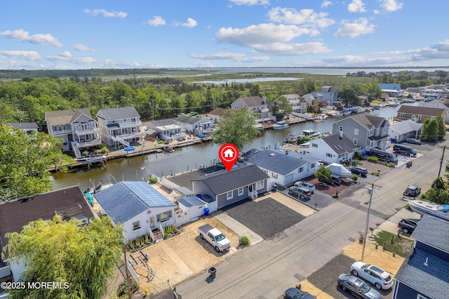 8 Navarra Dr, Brick, NJ 08723 - aerial perspective of suburban area featuring a nearby body of water