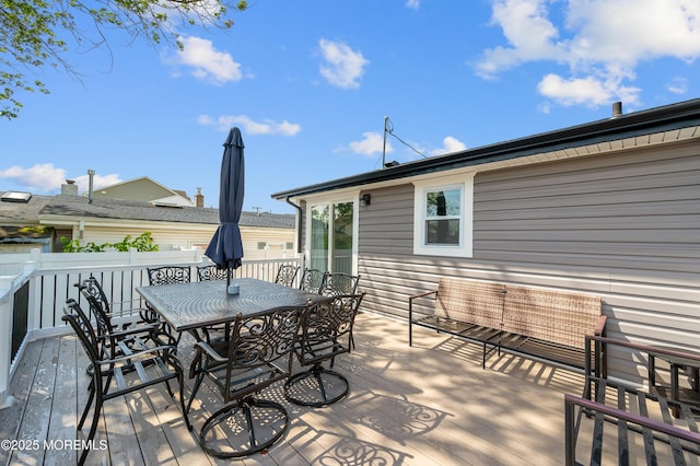 8 Navarra Dr, Brick, NJ 08723 - wooden deck with outdoor dining area
