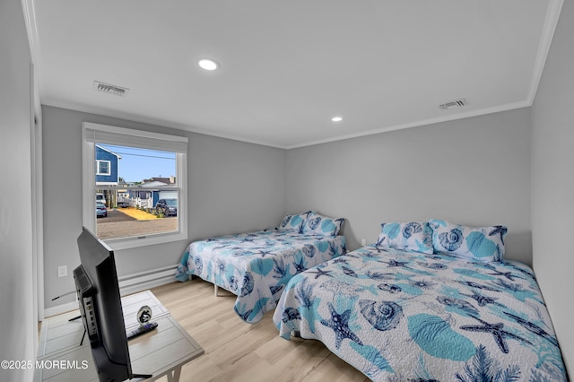8 Navarra Dr, Brick, NJ 08723 - bedroom with wood finished floors, ornamental molding, and recessed lighting