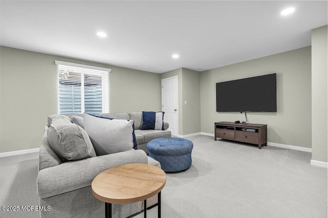 30 Malcolm Way, Lincroft, NJ 07738 - living room with light carpet and recessed lighting