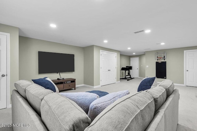 30 Malcolm Way, Lincroft, NJ 07738 - living room with light carpet and recessed lighting