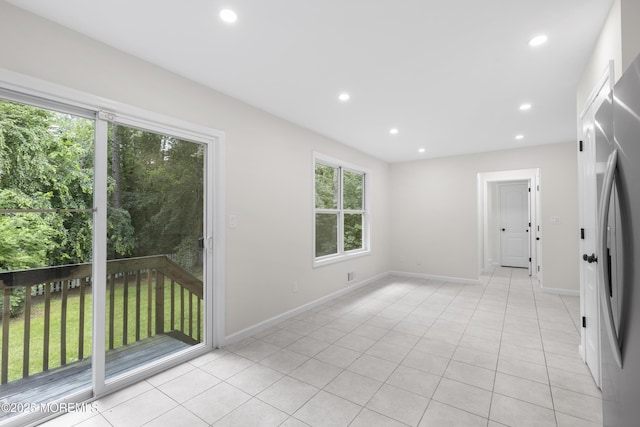 10 Postol Rd, Cream Ridge, NJ 08514 - spare room with recessed lighting and light tile patterned flooring