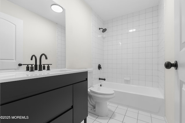 10 Postol Rd, Cream Ridge, NJ 08514 - bathroom with vanity, tile patterned floors, and washtub / shower combination