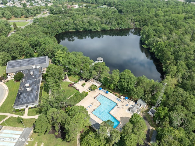 799B Westminster Ct Unit B, Manchester, NJ 08759 - aerial view of property and surrounding area with a large body of water