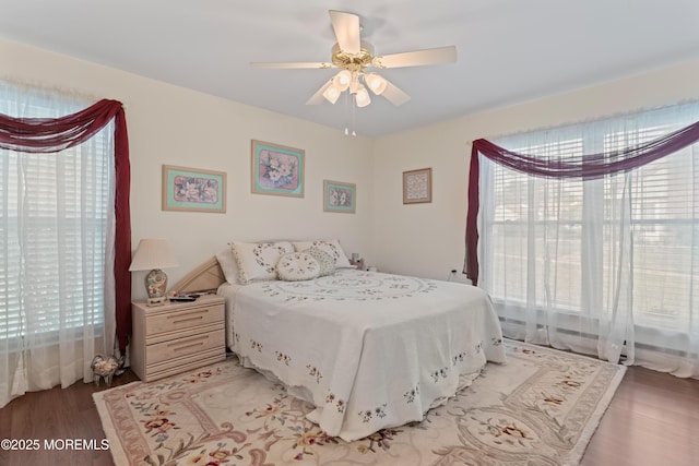 799B Westminster Ct Unit B, Manchester, NJ 08759 - bedroom featuring wood finished floors and a ceiling fan