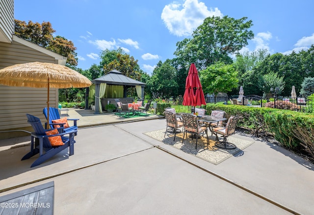 9 Partridge Ave, Freehold, NJ 07728 - view of patio featuring a gazebo and outdoor dining space
