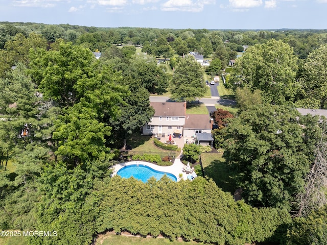9 Partridge Ave, Freehold, NJ 07728 - aerial view of a pool and a forest