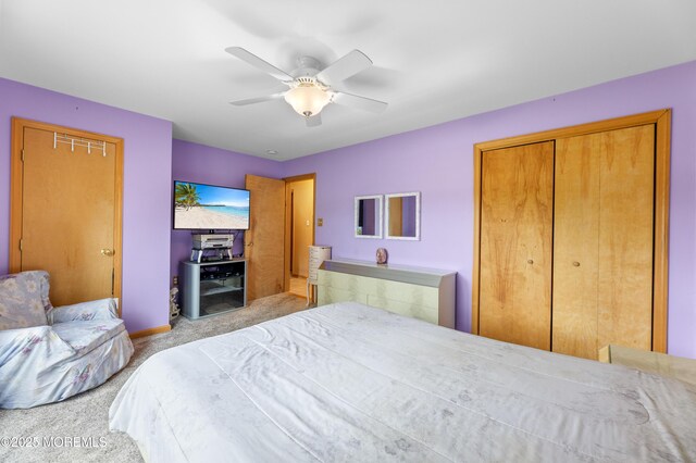 12 Liberty St, Old Bridge, NJ 08857 - carpeted bedroom with a closet and ceiling fan