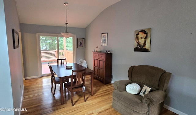 20 Woodridge Ave, Toms River, NJ 08755 - dining room featuring vaulted ceiling and light wood-style floors