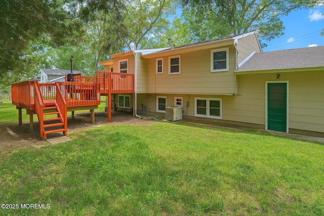 20 Woodridge Ave, Toms River, NJ 08755 - back of house featuring a deck and a yard