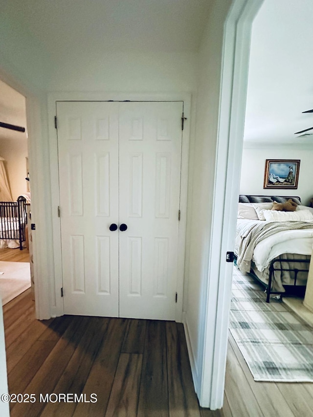 412 Steuben Ave, Forked River, NJ 08731 - hallway with dark wood finished floors