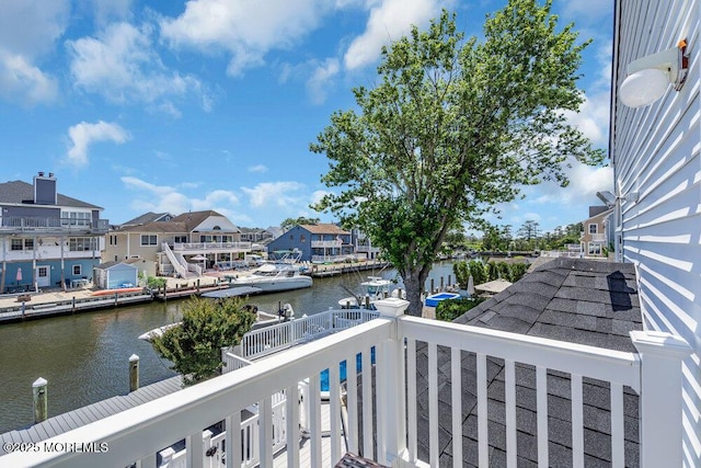 17 W Coral Dr, Brick, NJ 08723 - balcony with a water view and a residential view