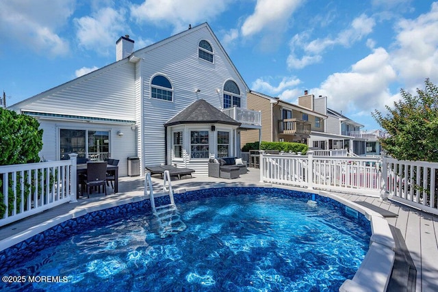 17 W Coral Dr, Brick, NJ 08723 - outdoor pool with an outdoor living space and a patio area