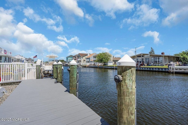 17 W Coral Dr, Brick, NJ 08723 - dock featuring a water view and a residential view