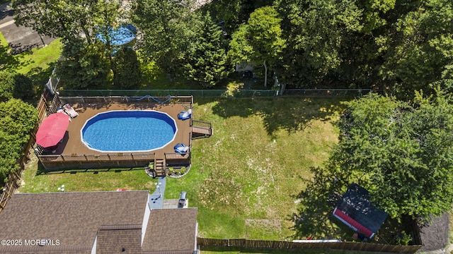 1 Spruce Way, Manalapan, NJ 07726 - drone / aerial view of a pool