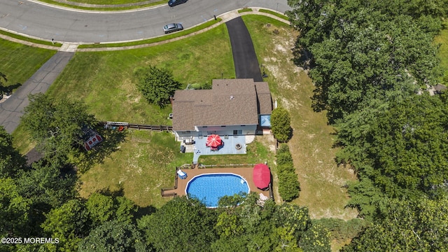 1 Spruce Way, Manalapan, NJ 07726 - aerial view of property and surrounding area with a pool