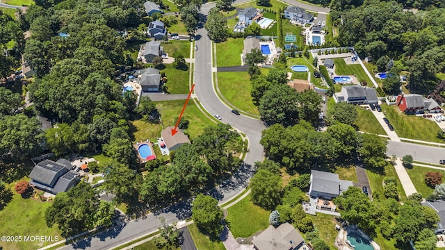 1 Spruce Way, Manalapan, NJ 07726 - aerial overview of property's location with nearby suburban area