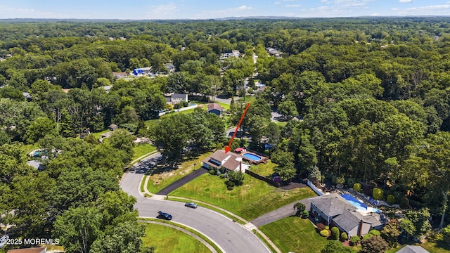 1 Spruce Way, Manalapan, NJ 07726 - drone / aerial view of a forest