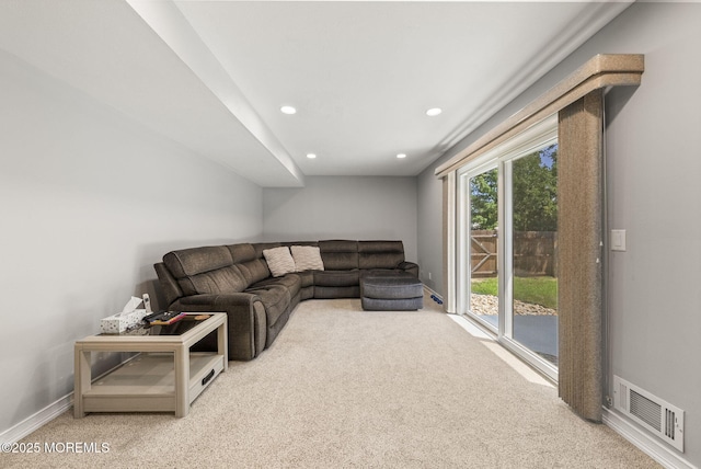 1 Spruce Way, Manalapan, NJ 07726 - living area featuring carpet and recessed lighting